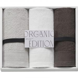 オーガニックエディション オーガニックコットン使用国産フェイスタオル3P OE1030