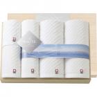 今治 ザ ホワイト 日本製 タオルセット(木箱入) 65501