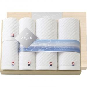 今治 ザ ホワイト 日本製 タオルセット(木箱入) 65501