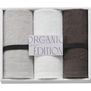 オーガニックエディション オーガニックコットン使用国産フェイスタオル3P OE1030