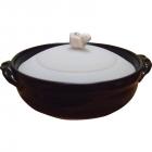 シリコンふた付き 土鍋 黒 4585-226