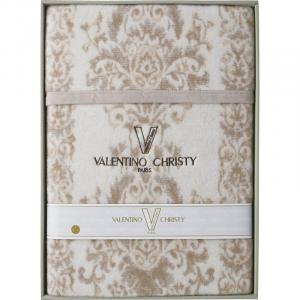 ヴァレンティノ・クリスティー ジャカード織カシミヤ入りウール毛布(毛羽部分) VCM-208