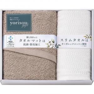 yorisou gift タオルマット&スリムバスタオル STA30400